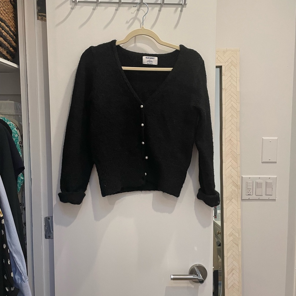 Black Button Down Sweater